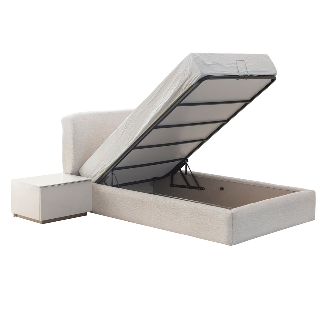 Тапицирано легло «Noble» с място за съхранение, повдигащ механизъм, размер 120х200см