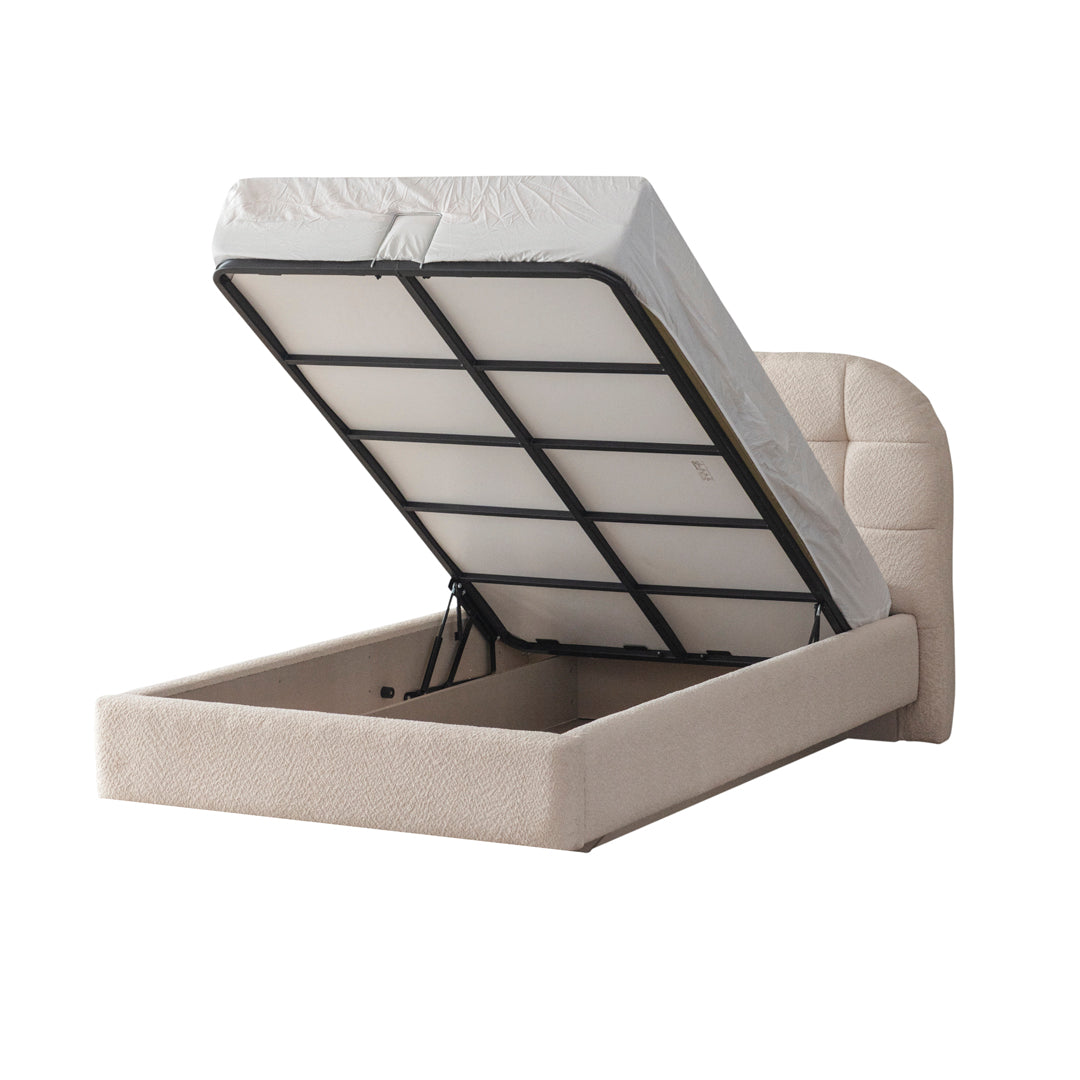 Тапицирано легло «Mona» с място за съхранение, повдигащ механизъм, размер 120х200см