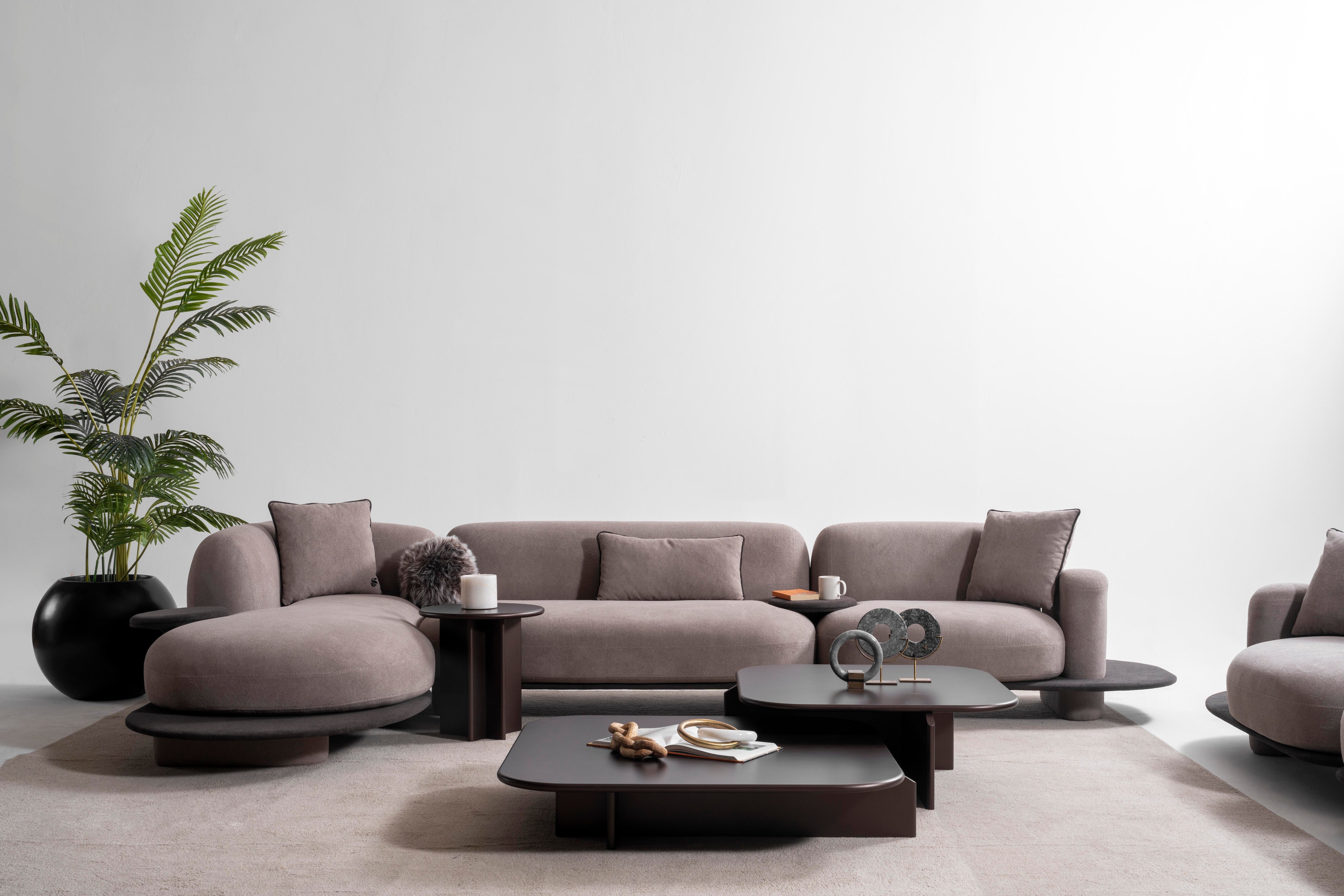 Ъглов диван «Bonbon Relax» + три декоративни възглавници, ширина 395см