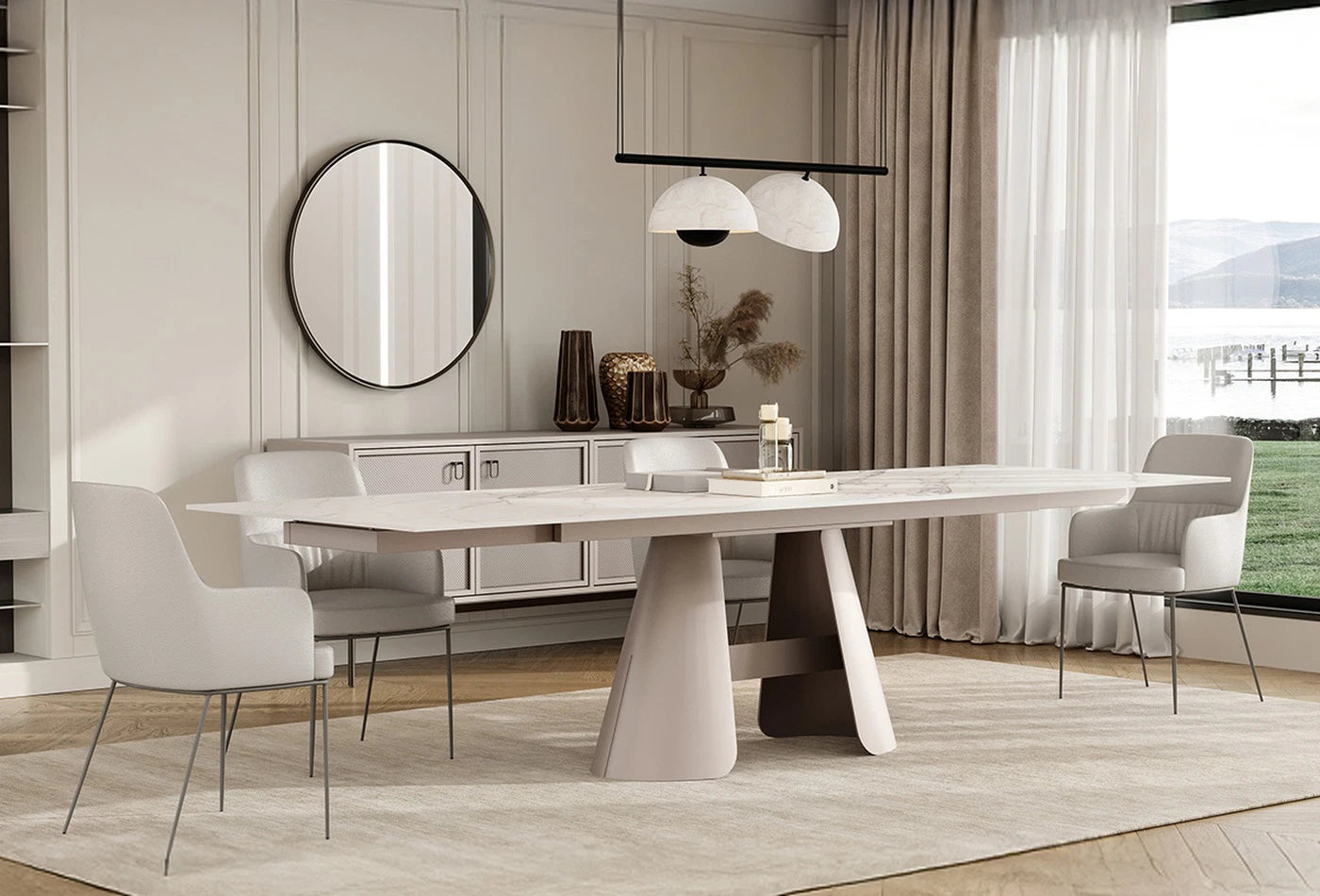 Трапезна разтегателна маса «Salda» с размер 200х76х100см