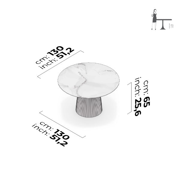 Трапезна маса «Pilea» с керамичен плот