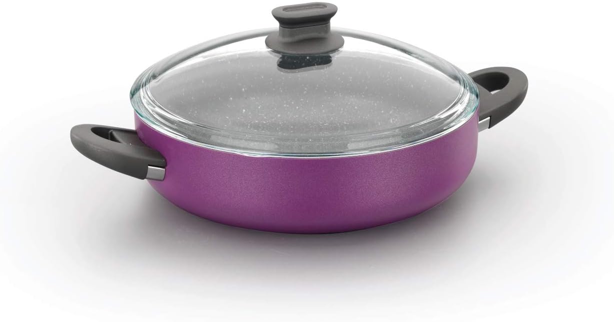 Плитка тенджера с капак «Lina A1111» с гранитно покритие, размер 30х8см, 5л