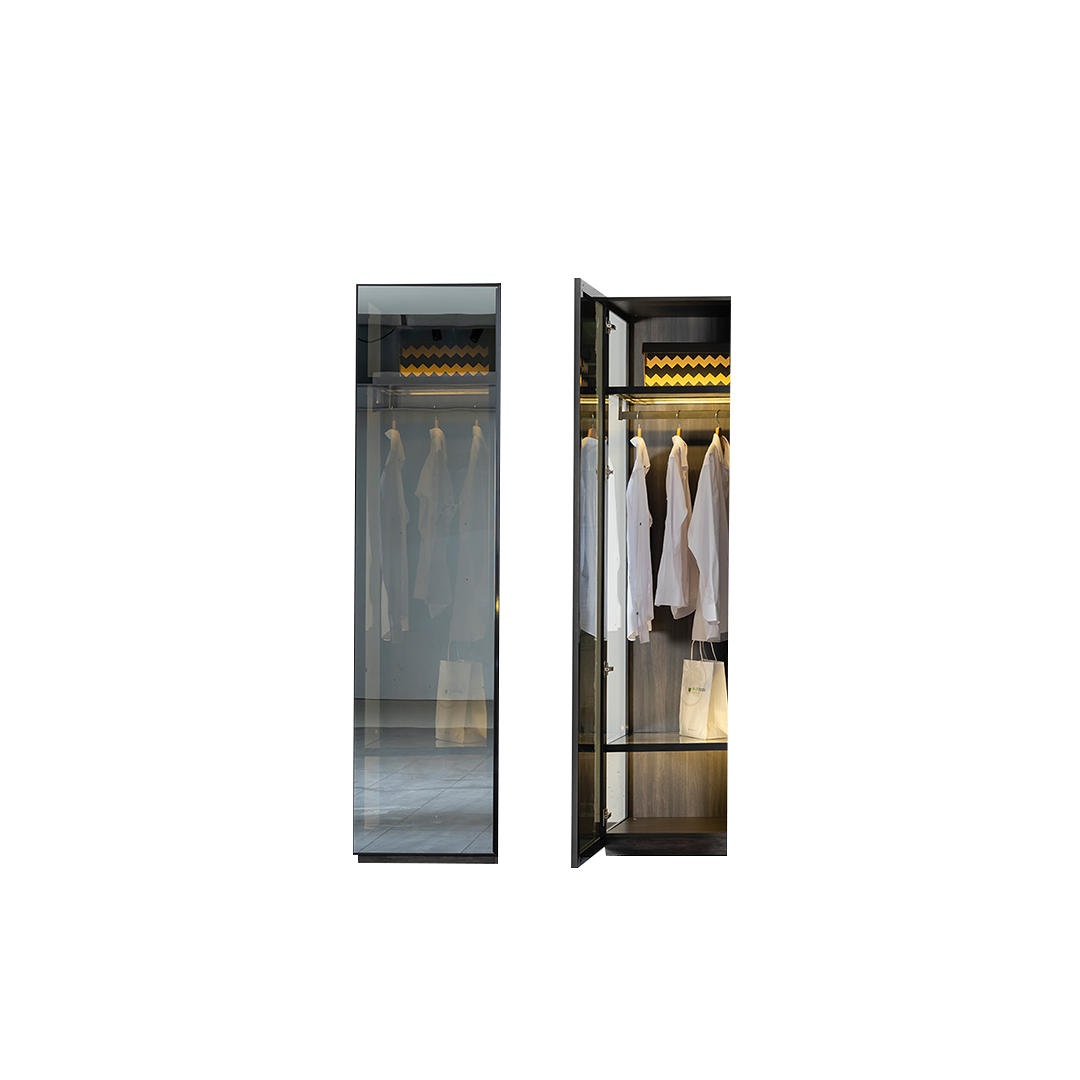 Модулен гардероб «Adessa» - 4 модула, с осветление, стъклени врати