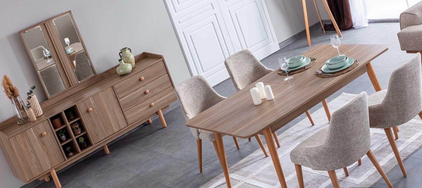 Трапезна разтегателна маса «K Natura» с размер 167х78х90см