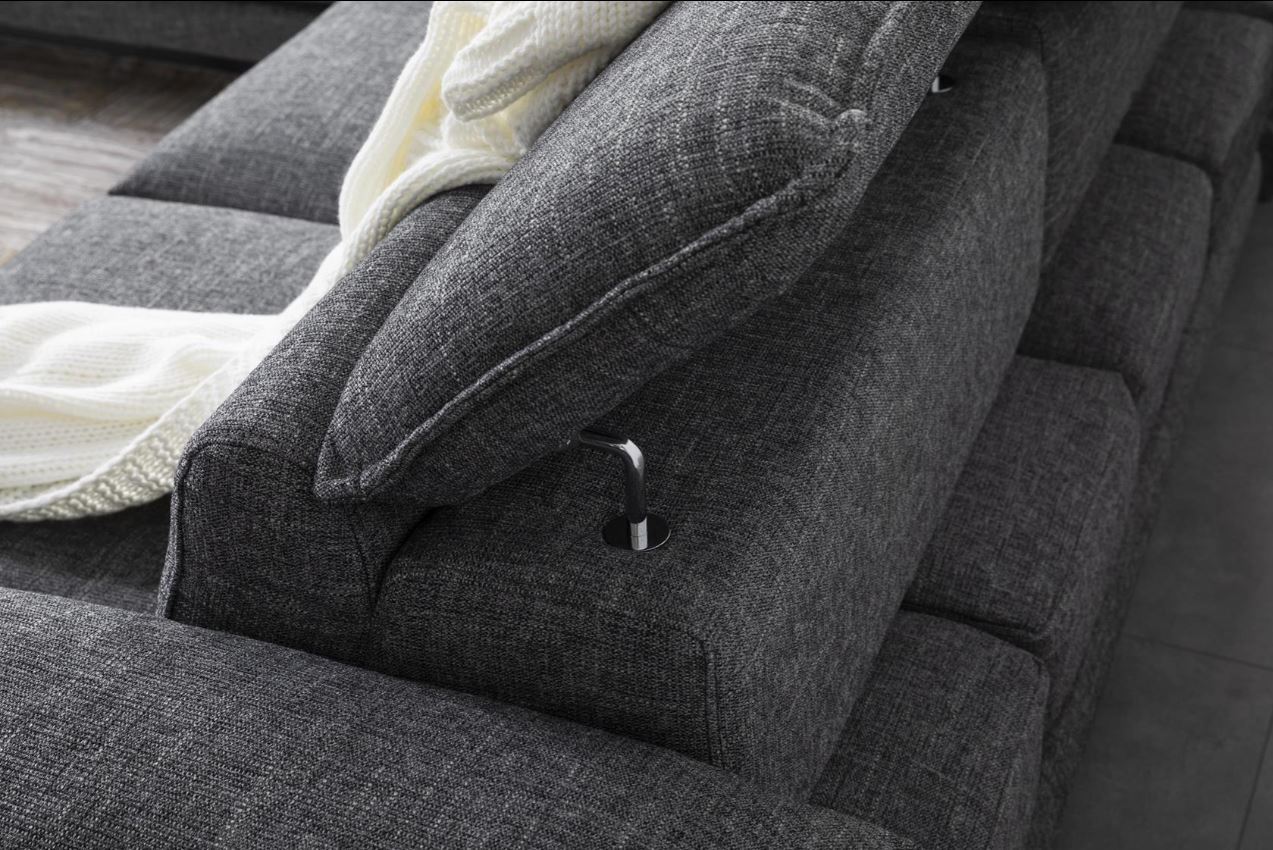 Триместен диван «Kapadokya» с механизъм за глава, ширина 230см