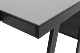 Работно бюро «Dandy» + стъклен плот, размер 122х61х74см