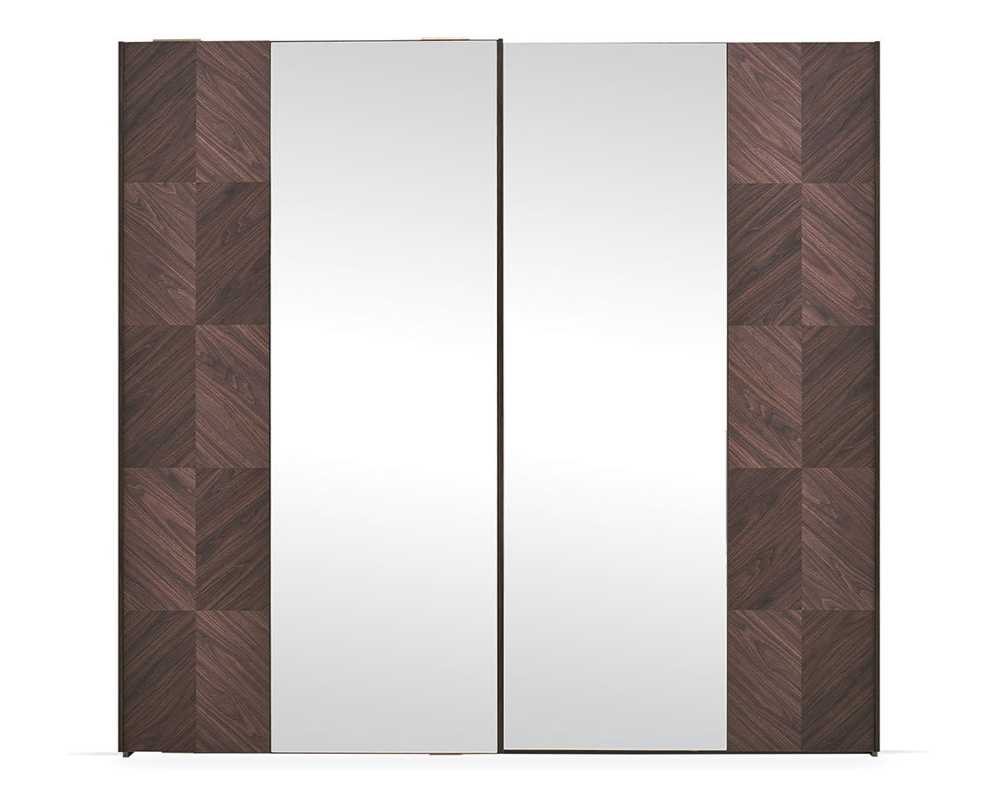 Гардероб с плъзгащи врати «Talin» с огледална врата, ширина 233см