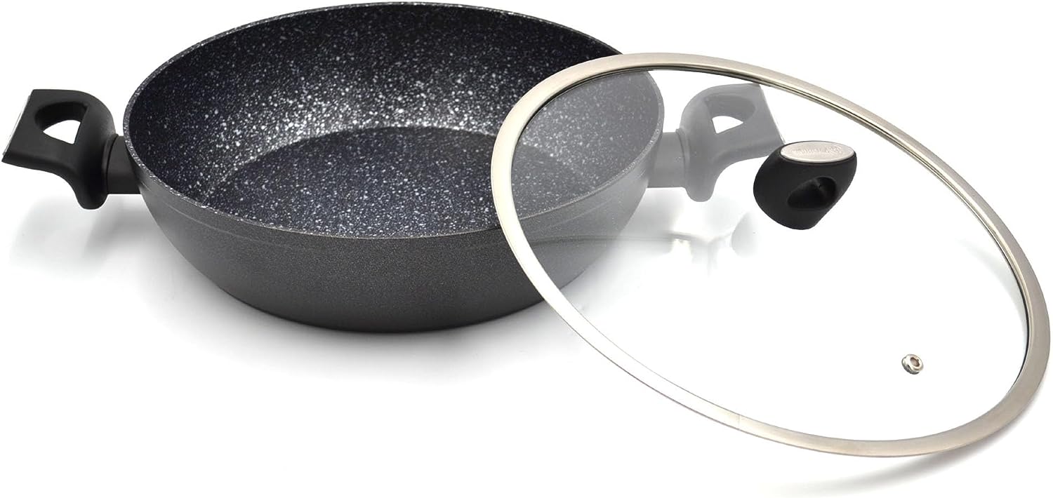 Плитка тенджера с капак «Nora A2945» с гранитно покритие, размер 28х7см, 3.6л