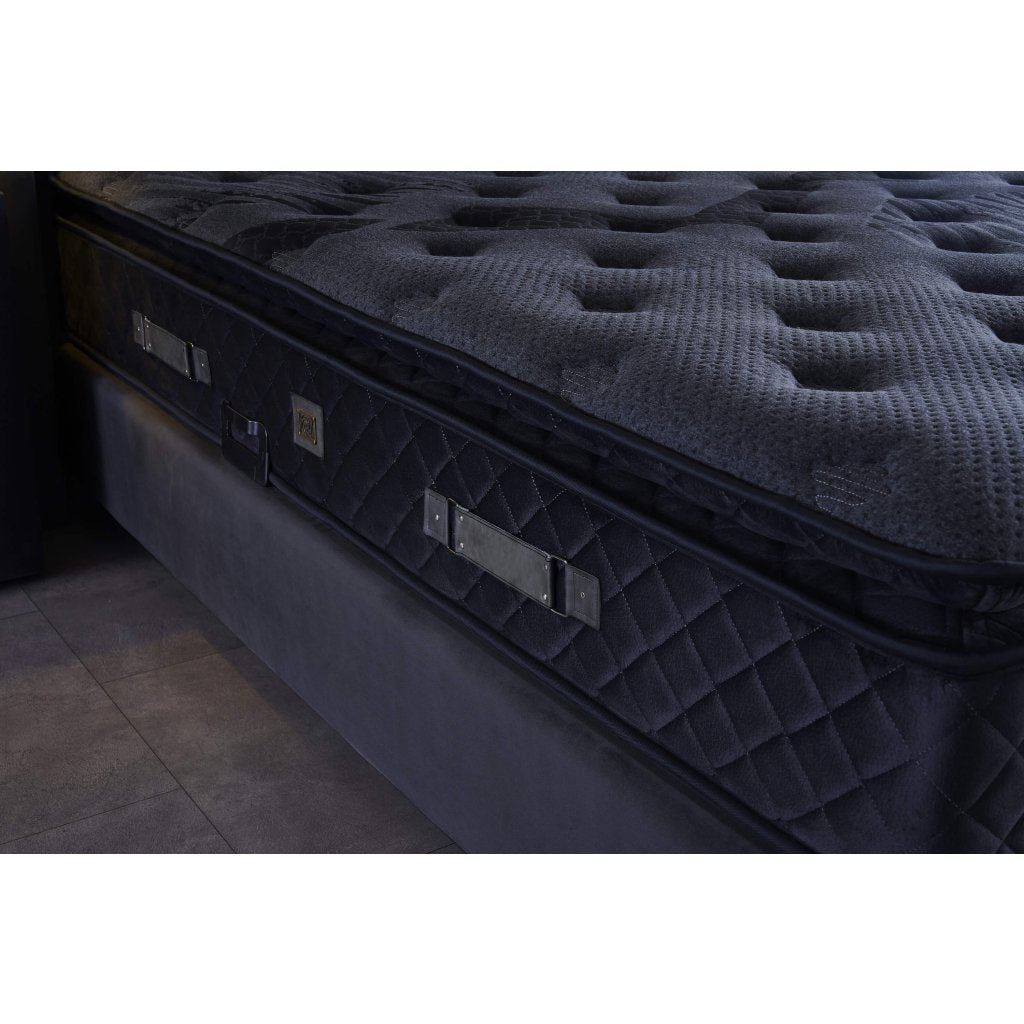 Тапицирано легло «Blackberry» + Матрак и табла - с място за съхранение, повдигащ механизъм, система за безшумно затваряне