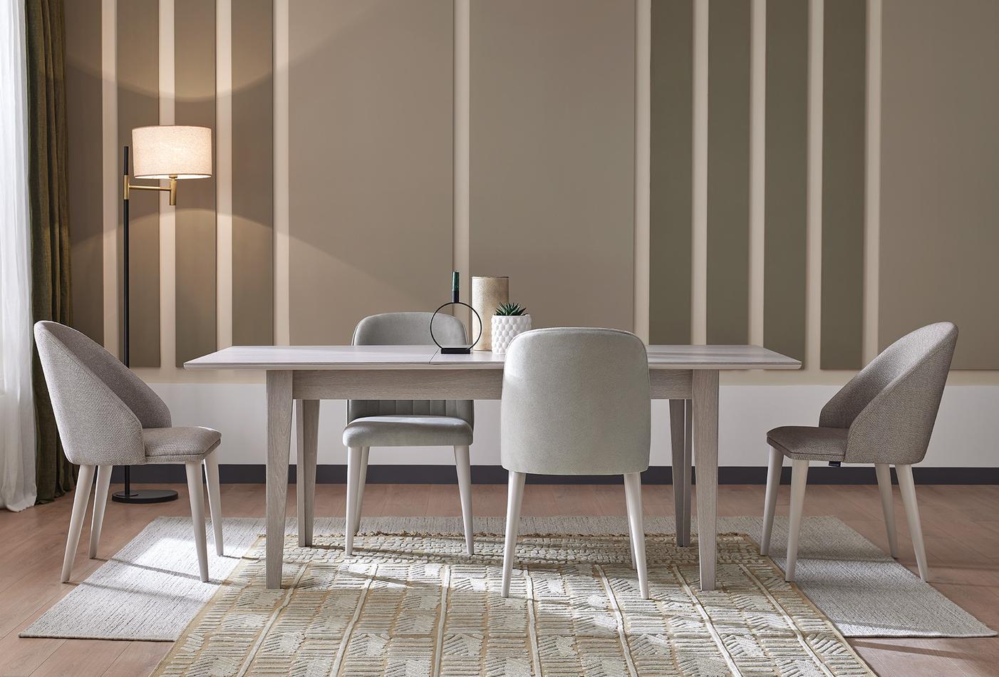 Трапезна разтегателна маса «Basel» с размер 160х77х90см