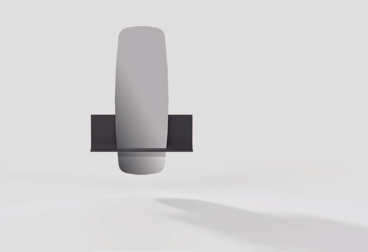 Огледало «Rabat» + рафт, с чекмедже, с размер 83х125х12см