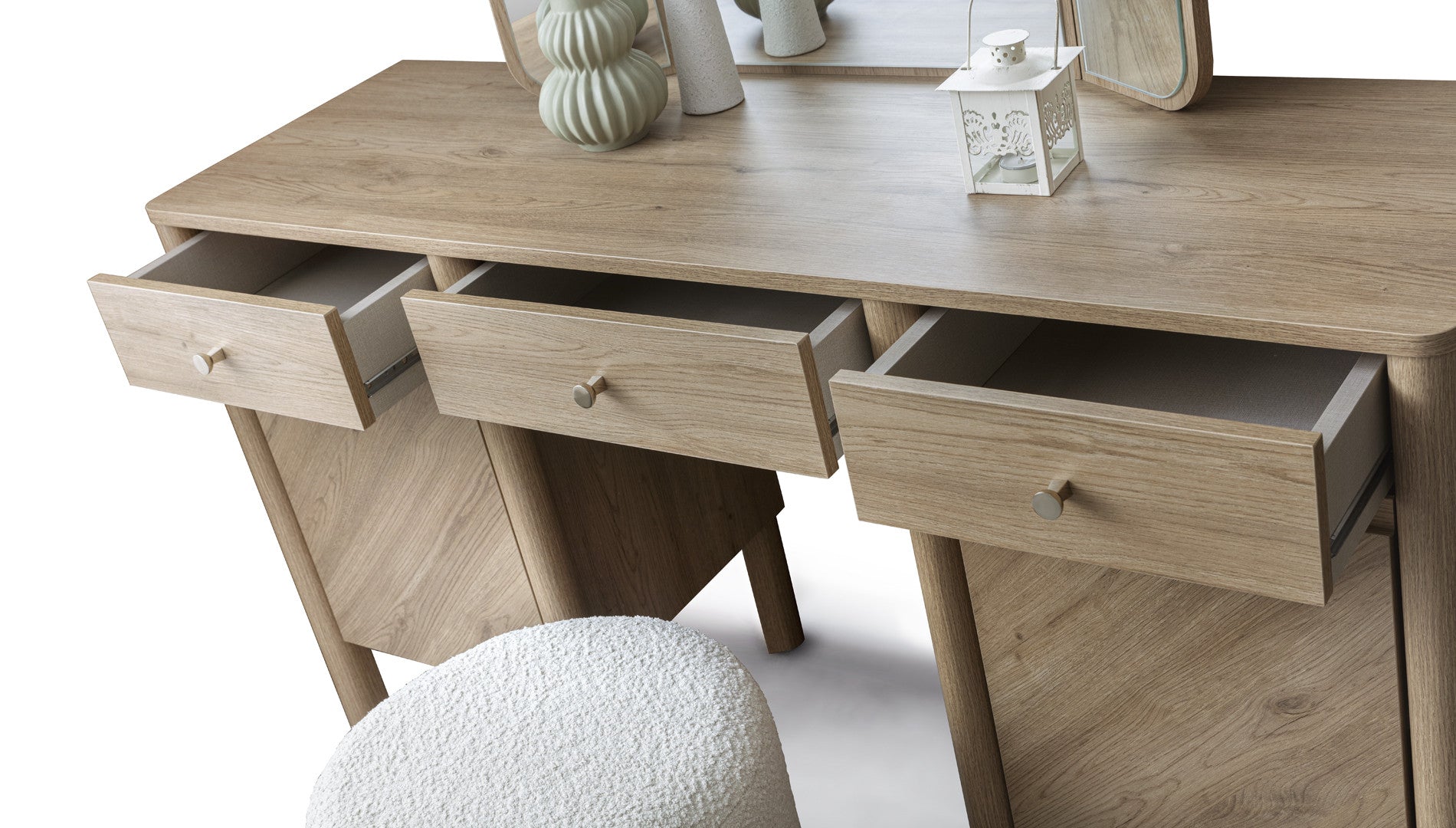 Тоалетка «Mona» + три чекмеджета и два шкафа, размер 145х80х45см