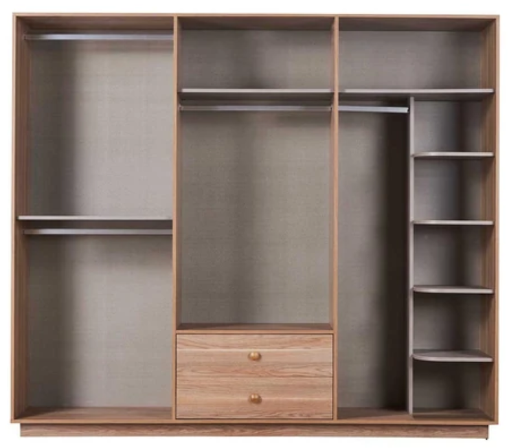 Шесткрилен гардероб «Natura» с ширина 250см