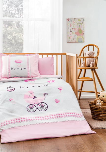 Бебешки спален комплект «Jouets Pink»