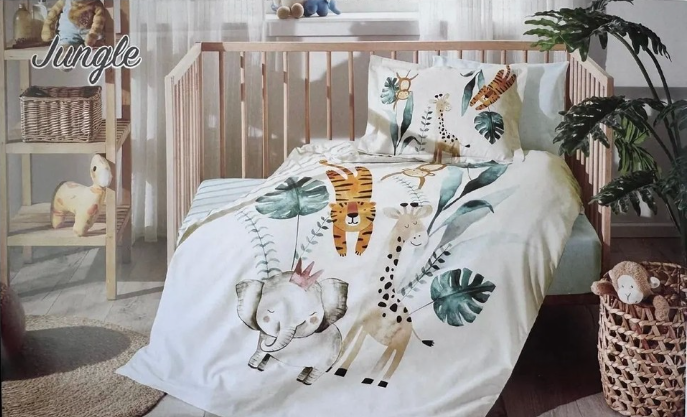 Бебешки спален комплект «Jungle Krem»