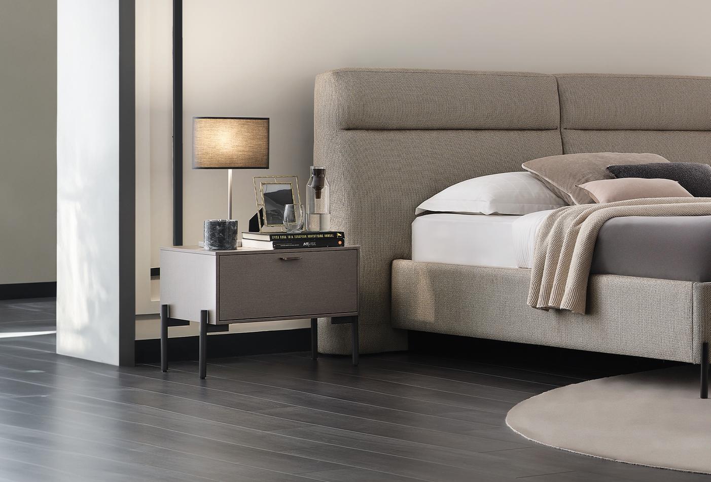 Нощно шкафче «Berta» + чекмедже, размер 59х48х46см