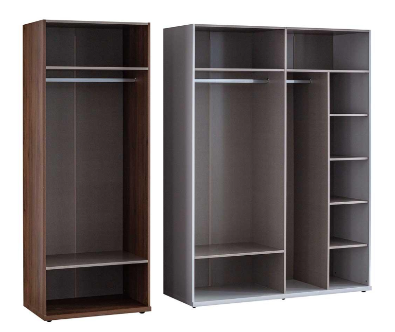 Двукрилен гардероб «Mayra» - рафтове, ширина 84см