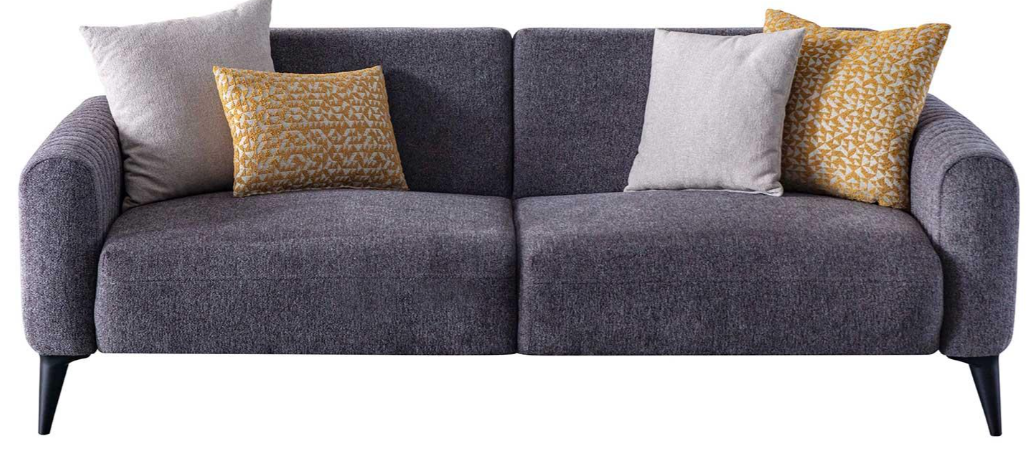 Триместен разтегателен диван «Delfina» + 2 декоративни възглавници, ширина 212см