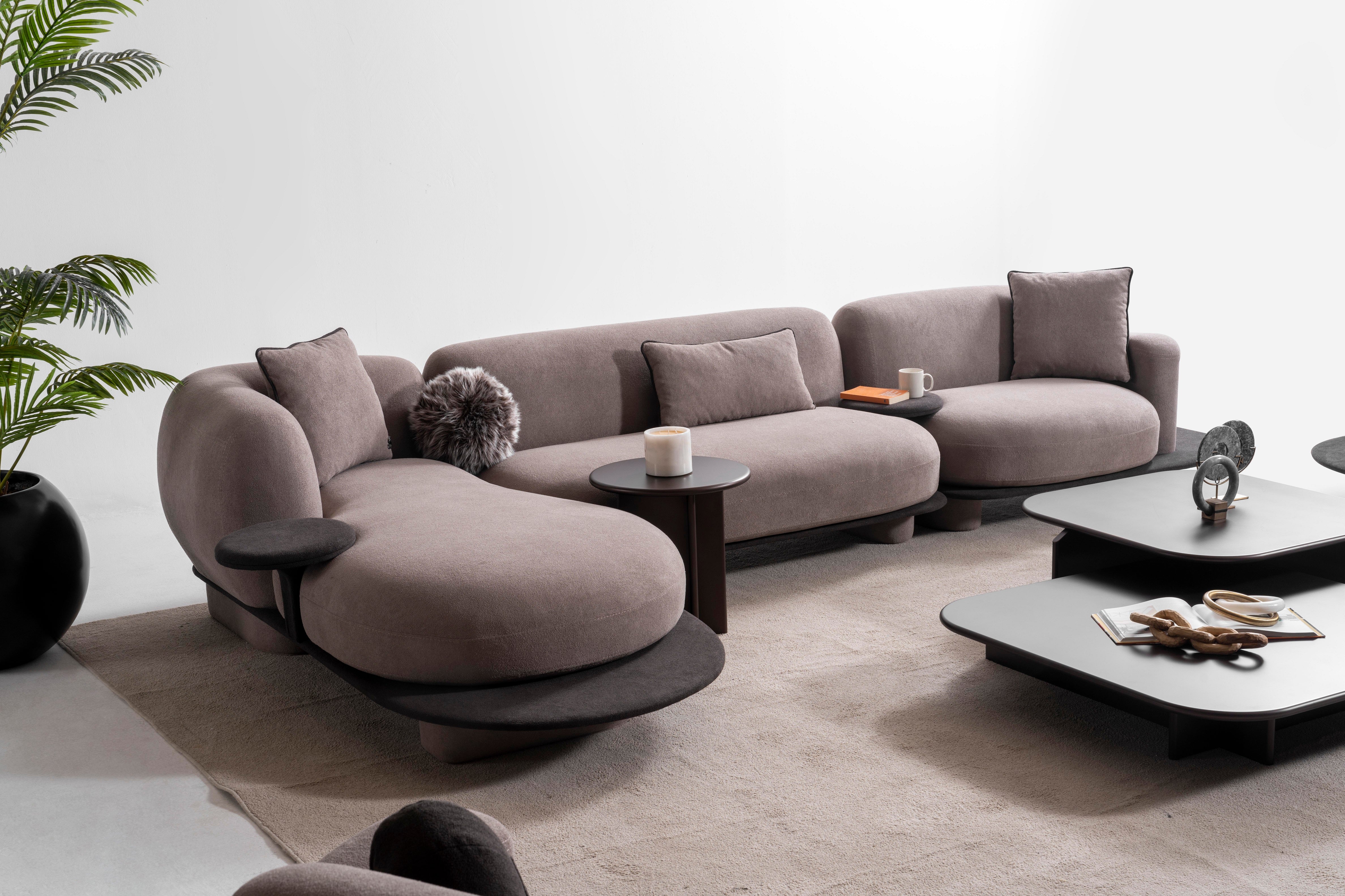 Ъглов диван «Bonbon Relax» + три декоративни възглавници, ширина 395см