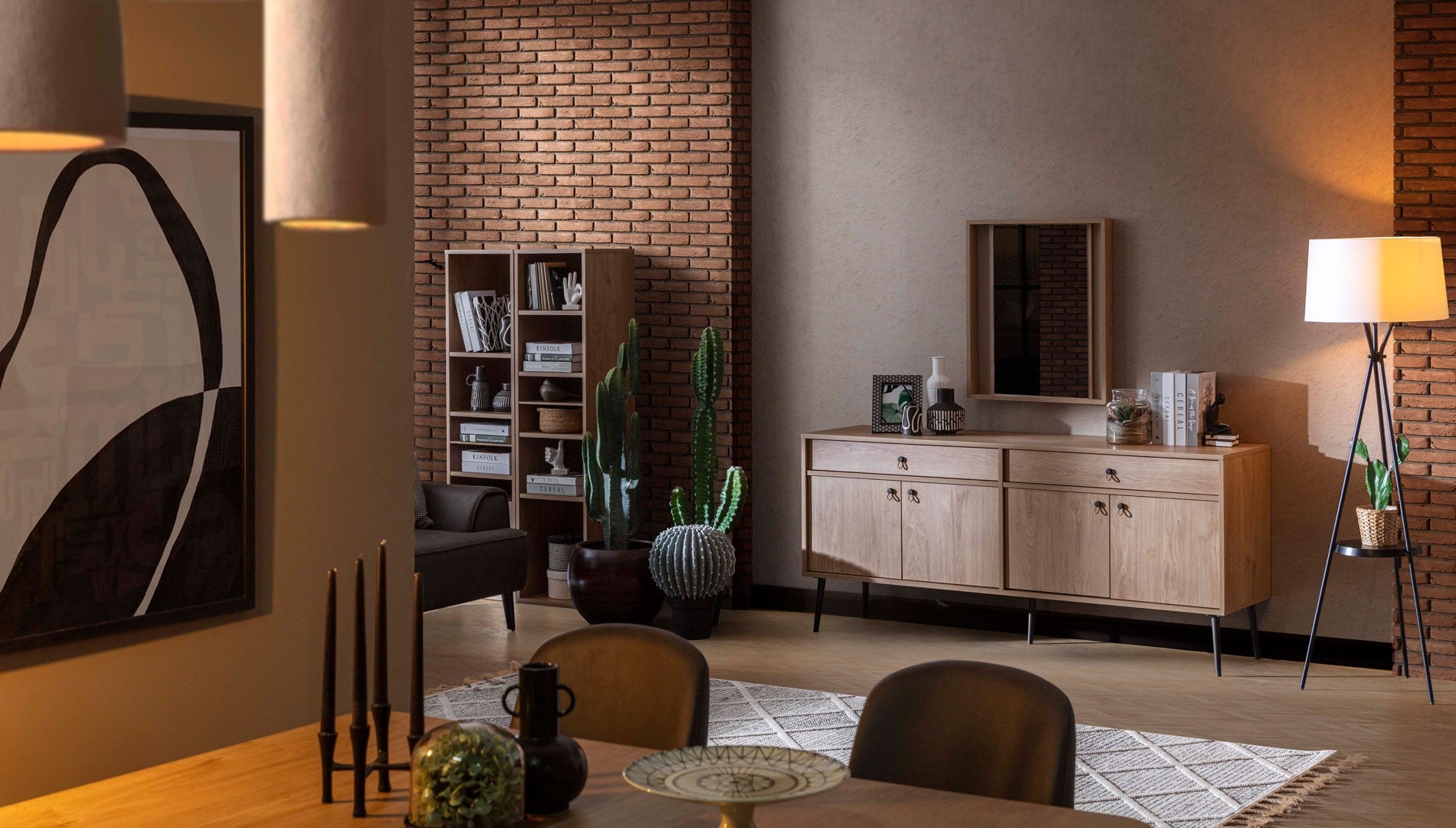 Бюфет «Plus» с две чекмеджета, размер 180х80х46см