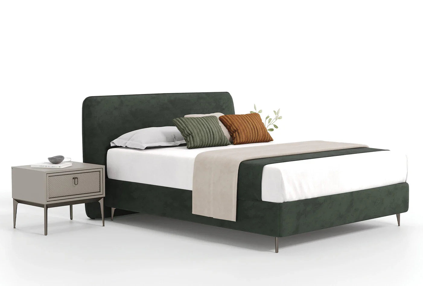 Тапицирано легло «Hera» + табла - с място за съхранение, повдигащ механизъм, система за безшумно затваряне