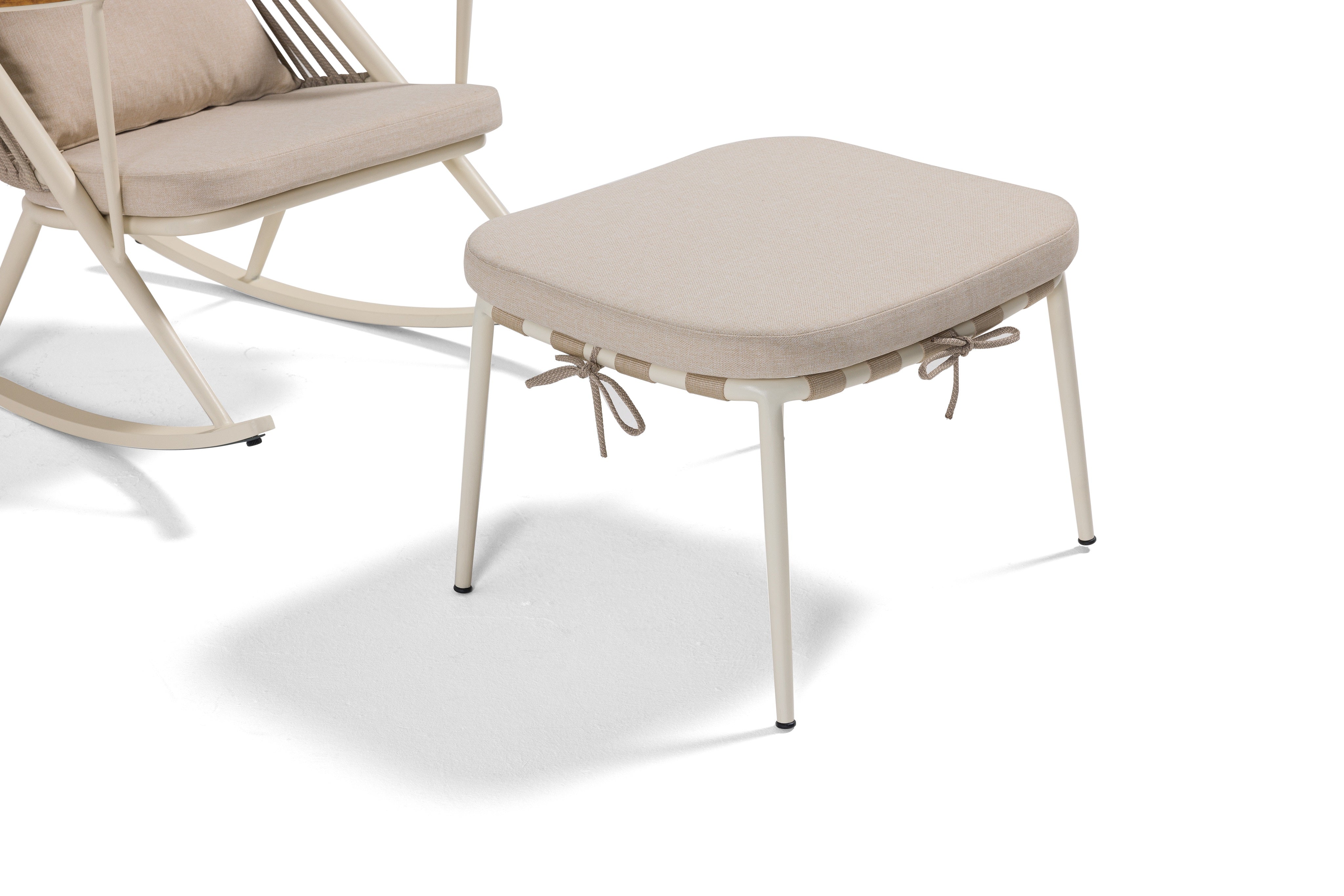 Градинска табуретка «X Type Sall» с африкански тик