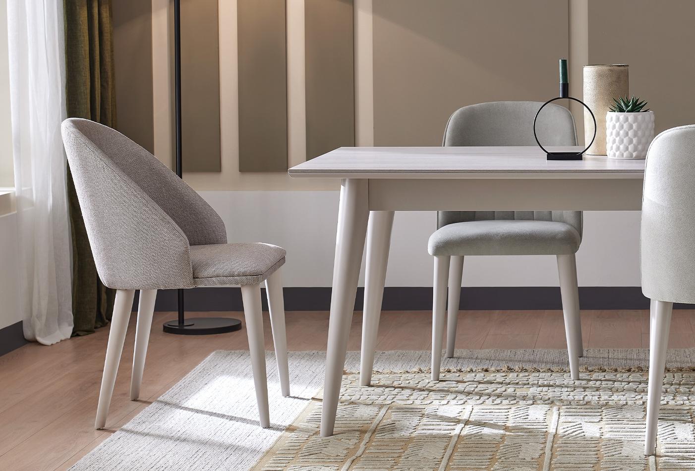 Трапезен стол «Basel» с подлакътници, с тапицерия