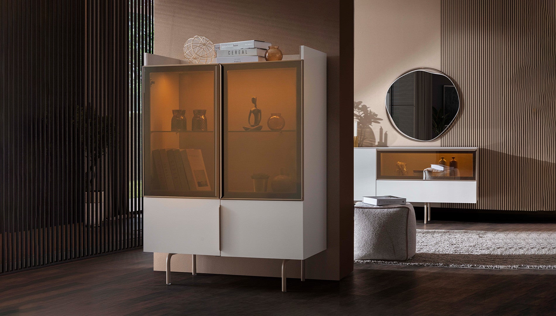 Витрина «Noble» + LED осветление, размер 105х143х45см