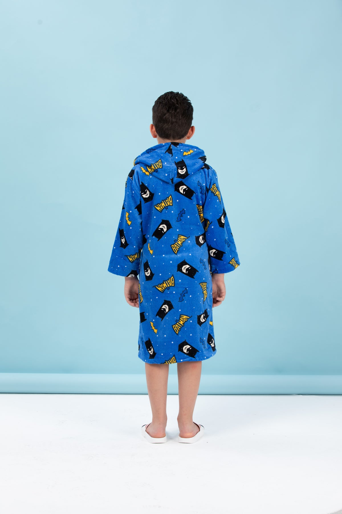 Детски халат за баня «Batman Star Blue» - памук, възраст 7-8г.