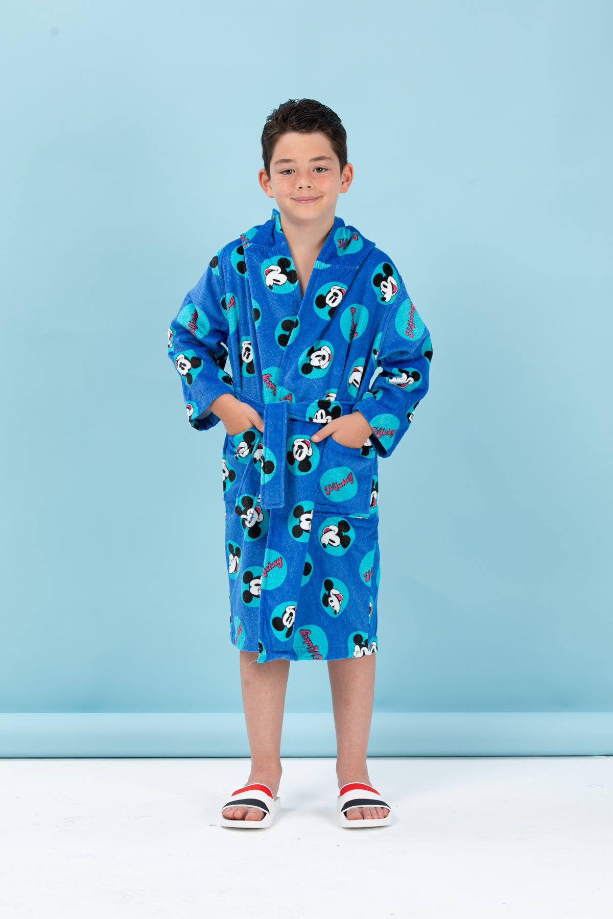 Детски халат DSNY Mickey Smile Blue 11-12г.