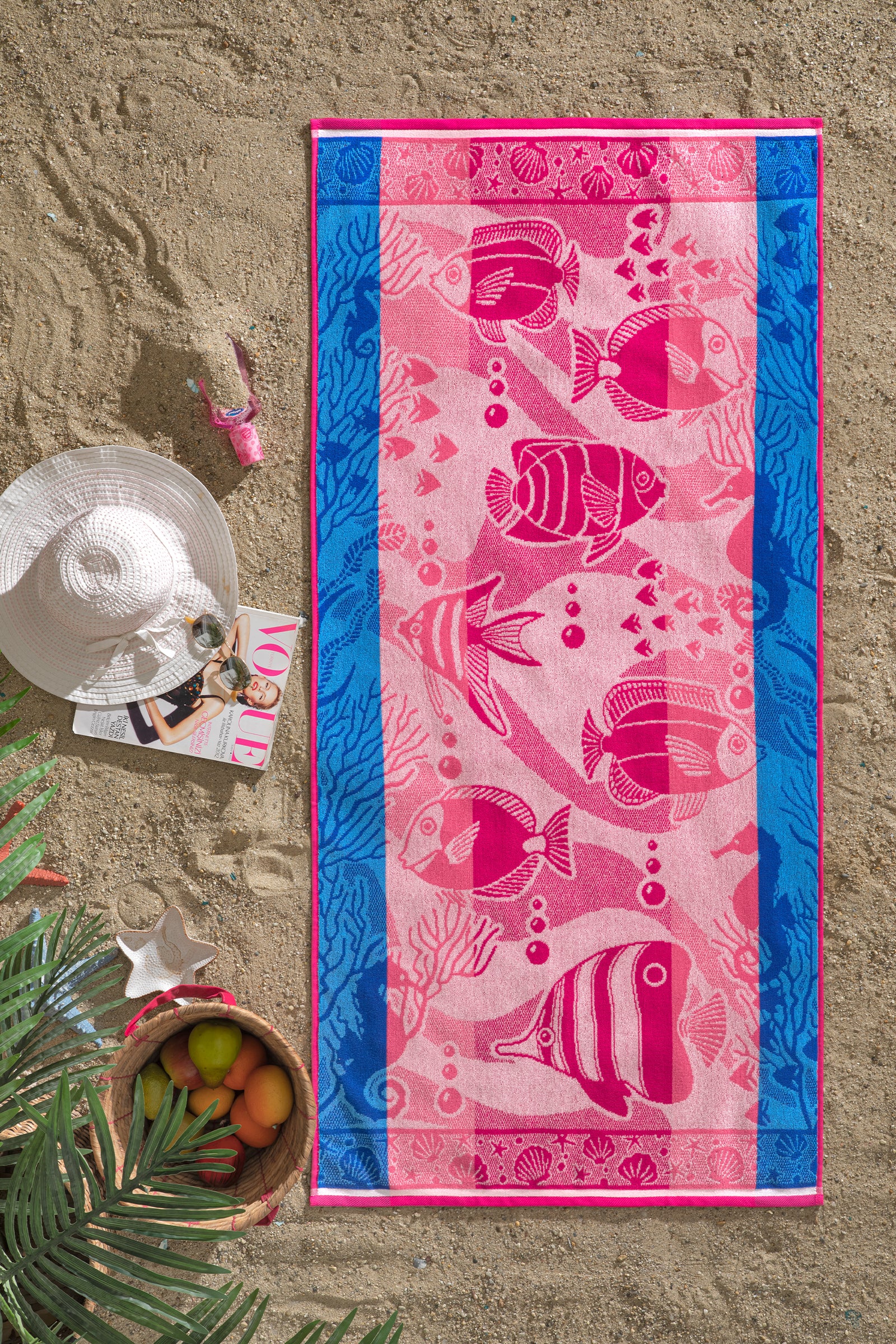 Плажна хавлия «Nice Ocean Dream» памук, кадифе, размер 70х150см