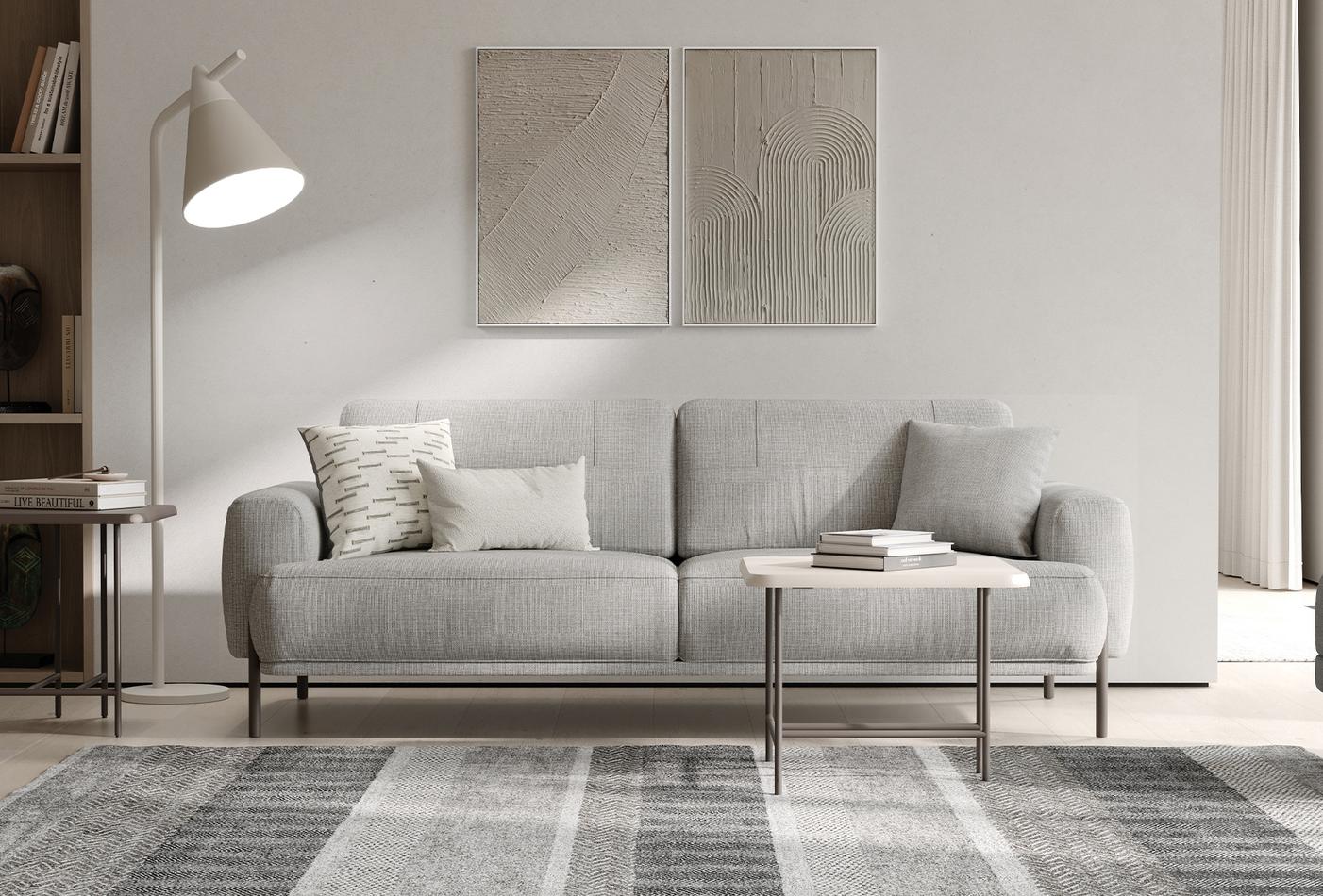 Триместен разтегателен диван «Varena» + 3 декоративни възглавници, ширина 228см