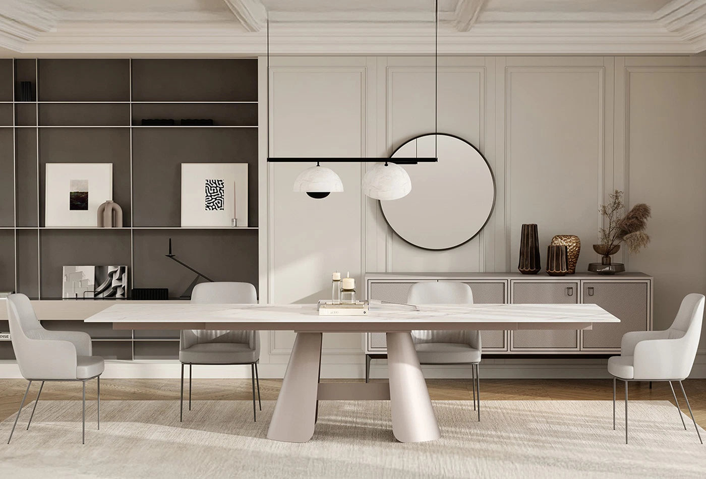 Трапезна разтегателна маса «Salda» с размер 200х76х100см