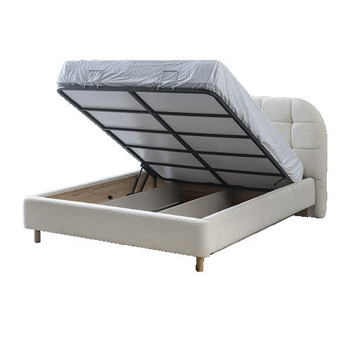 Тапицирано легло «Mona» с място за съхранение, повдигащ механизъм