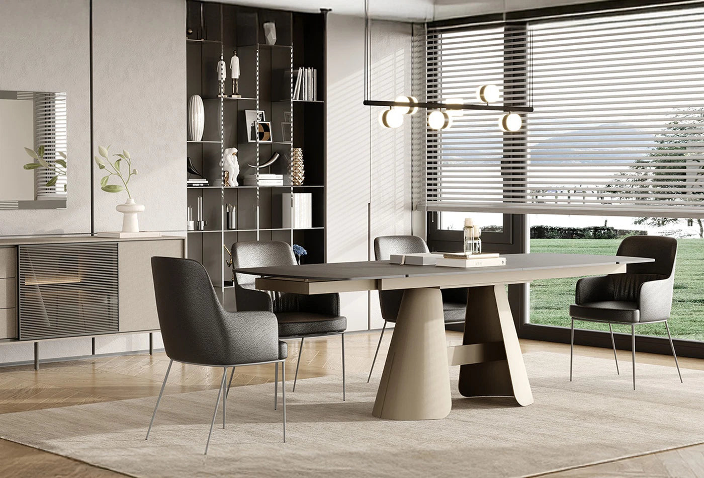 Трапезна разтегателна маса «Salda» с размер 160х76х90см