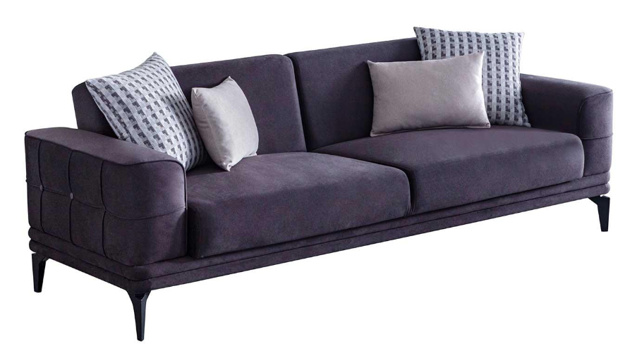 Триместен разтегателен диван «Mayra» + 2 декоративни възглавници, ширина 218см