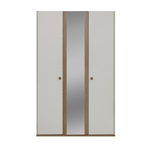 Гардероб «Bohem Young» с огледална врата, лост за закачалки, рафтове, ширина 133см