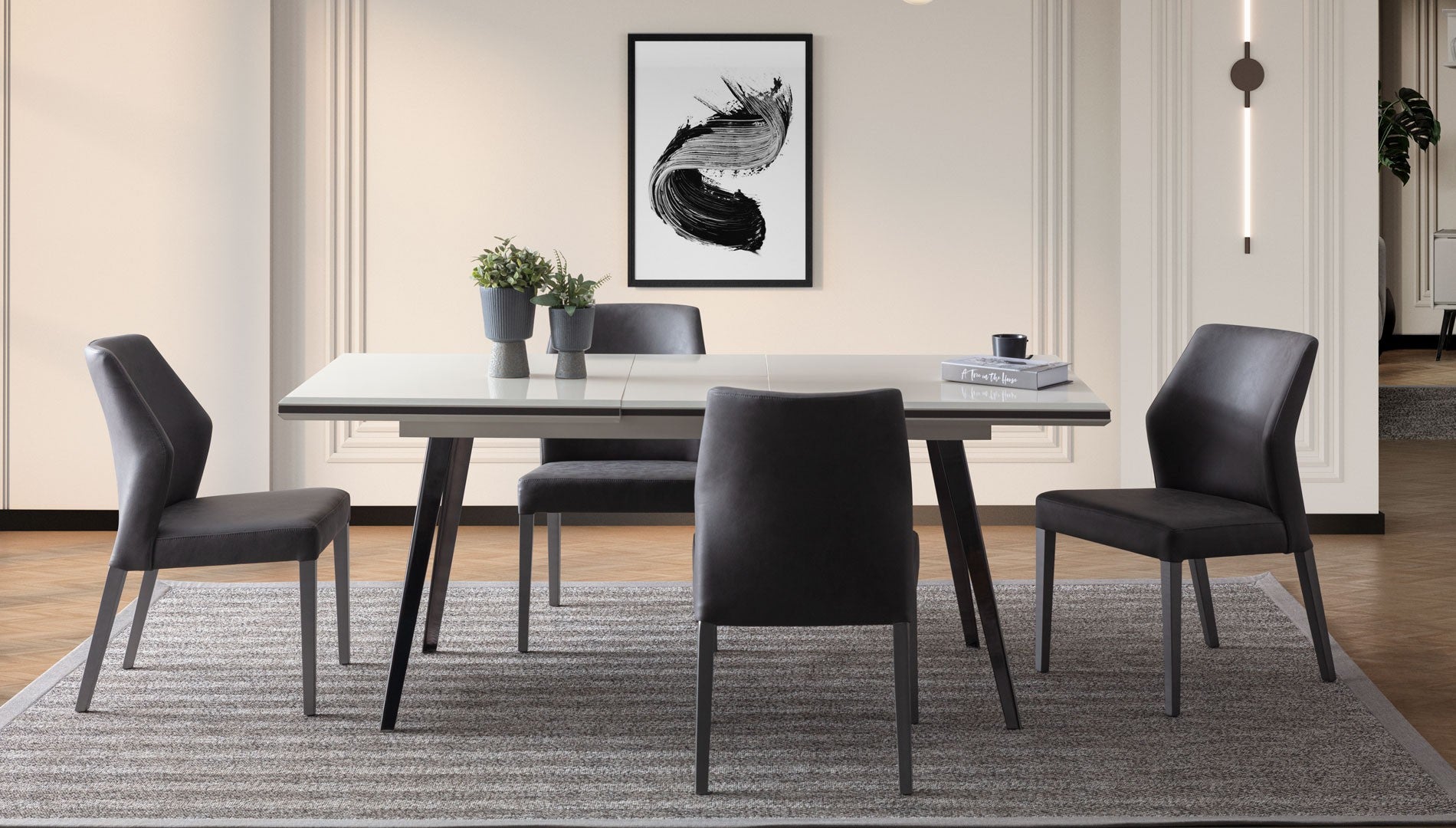 Трапезна разтегателна маса «Sirius» с размер 160х78х90см