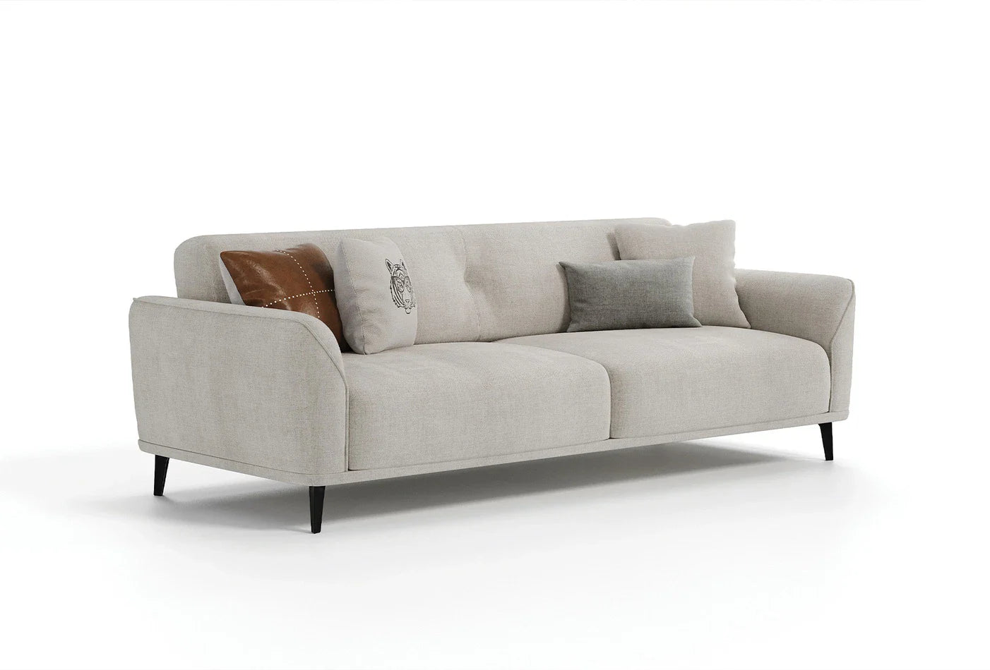 Триместен разтегателен диван «Cante» + 4 декоративни възглавници, ширина 230см