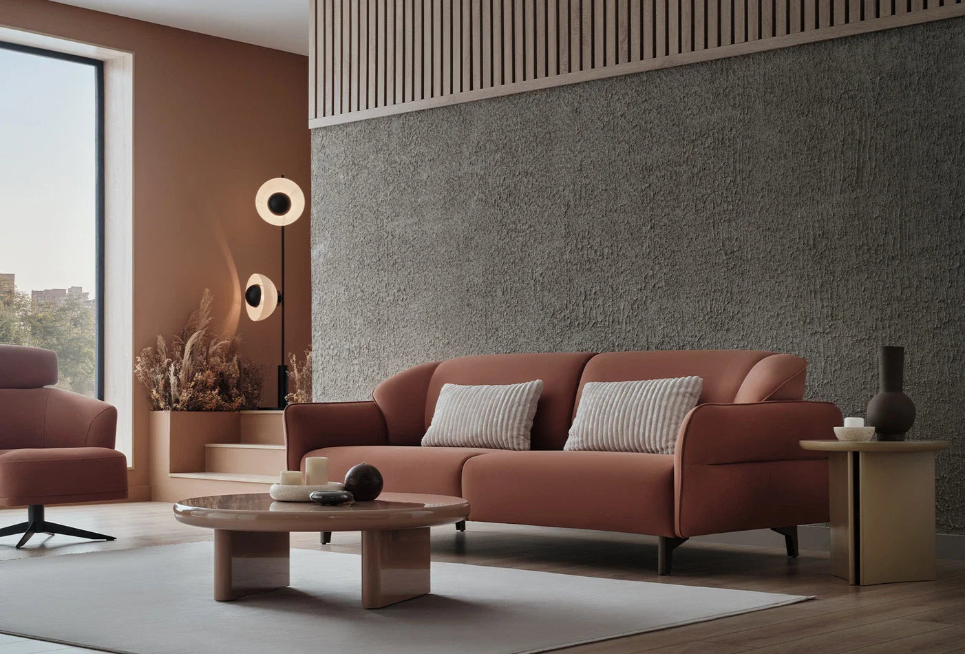 Триместен разтегателен диван «Hera» + 2 декоративни възглавници, ширина 230см