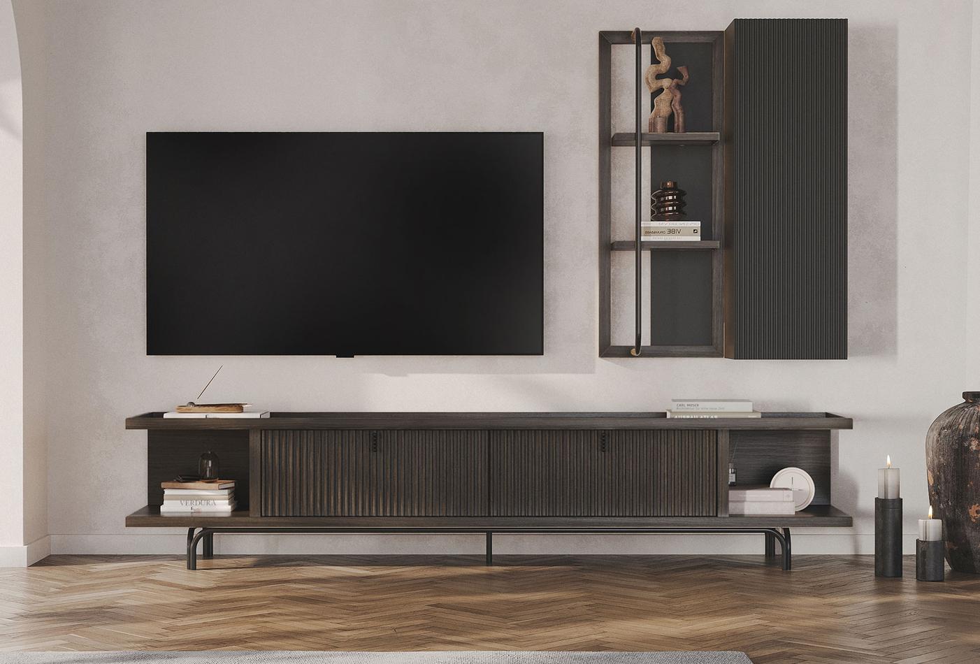 ТВ шкаф «Austin Dark» с размер 250х53х45см