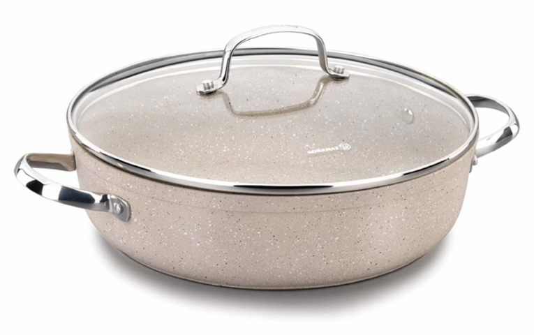 Плитка тенджера с капак «Granita A1263» с гранитно покритие, размер 3.5л