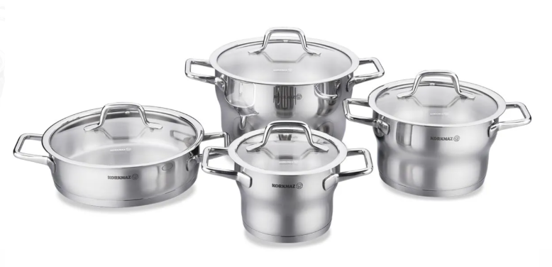 Комплект съдове за готвене «Festiva A1957» индукция, неръждаема стомана