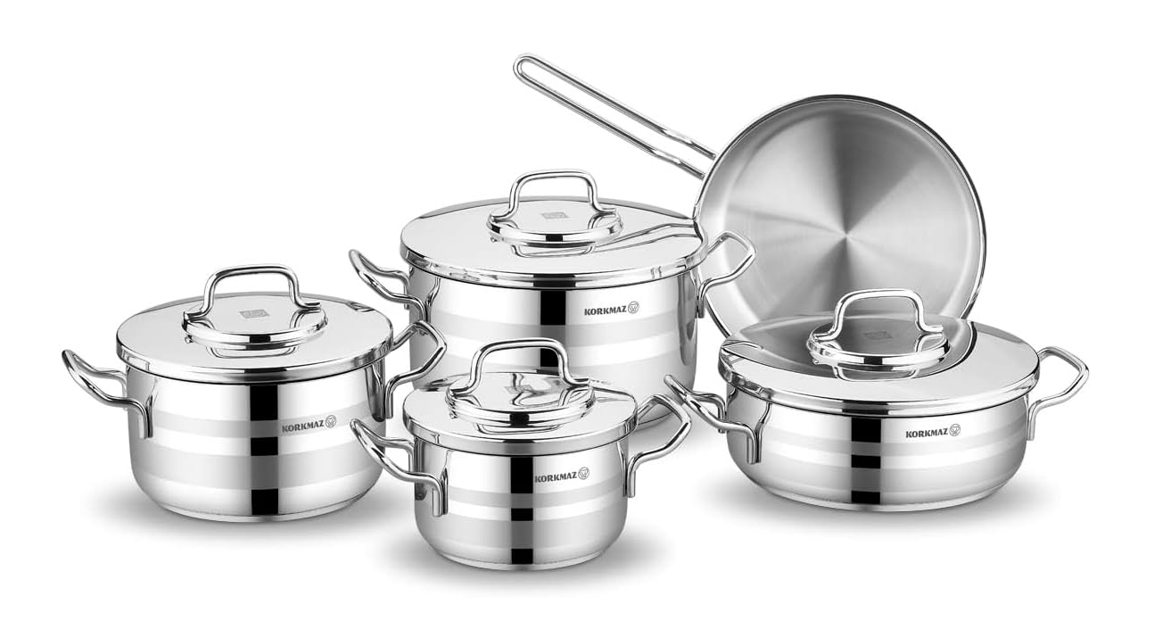 Комплект съдове за готвене «Astra 2 A2050» индукция, неръждаема стомана