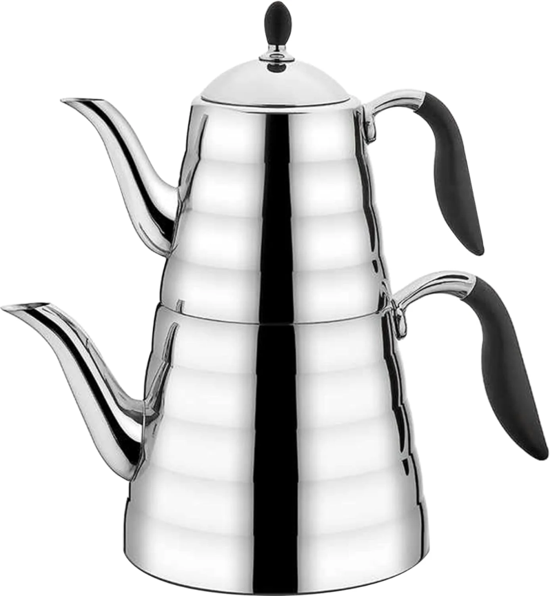 Комплект за турски чай «Viva Black A219» неръждаема стомана