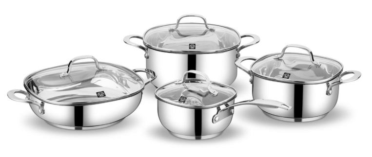 Комплект съдове за готвене «Lea A2785» индукция, неръждаема стомана