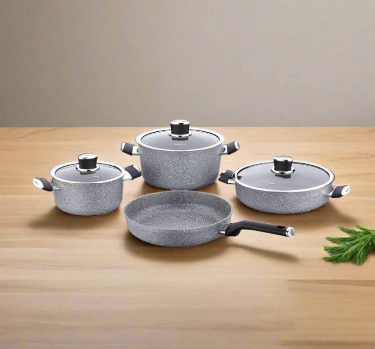 Комплект съдове за готвене «Palma A3919» с гранитно покритие