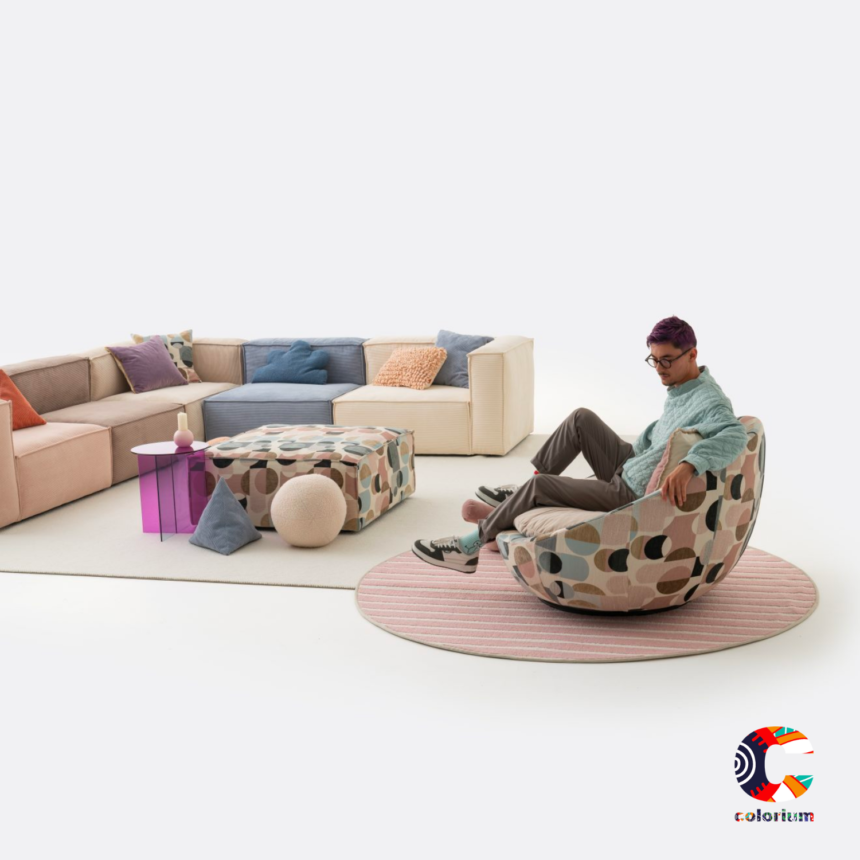 Кресло «Gauss Cookie» от серия Colorium, с въртяща се основа