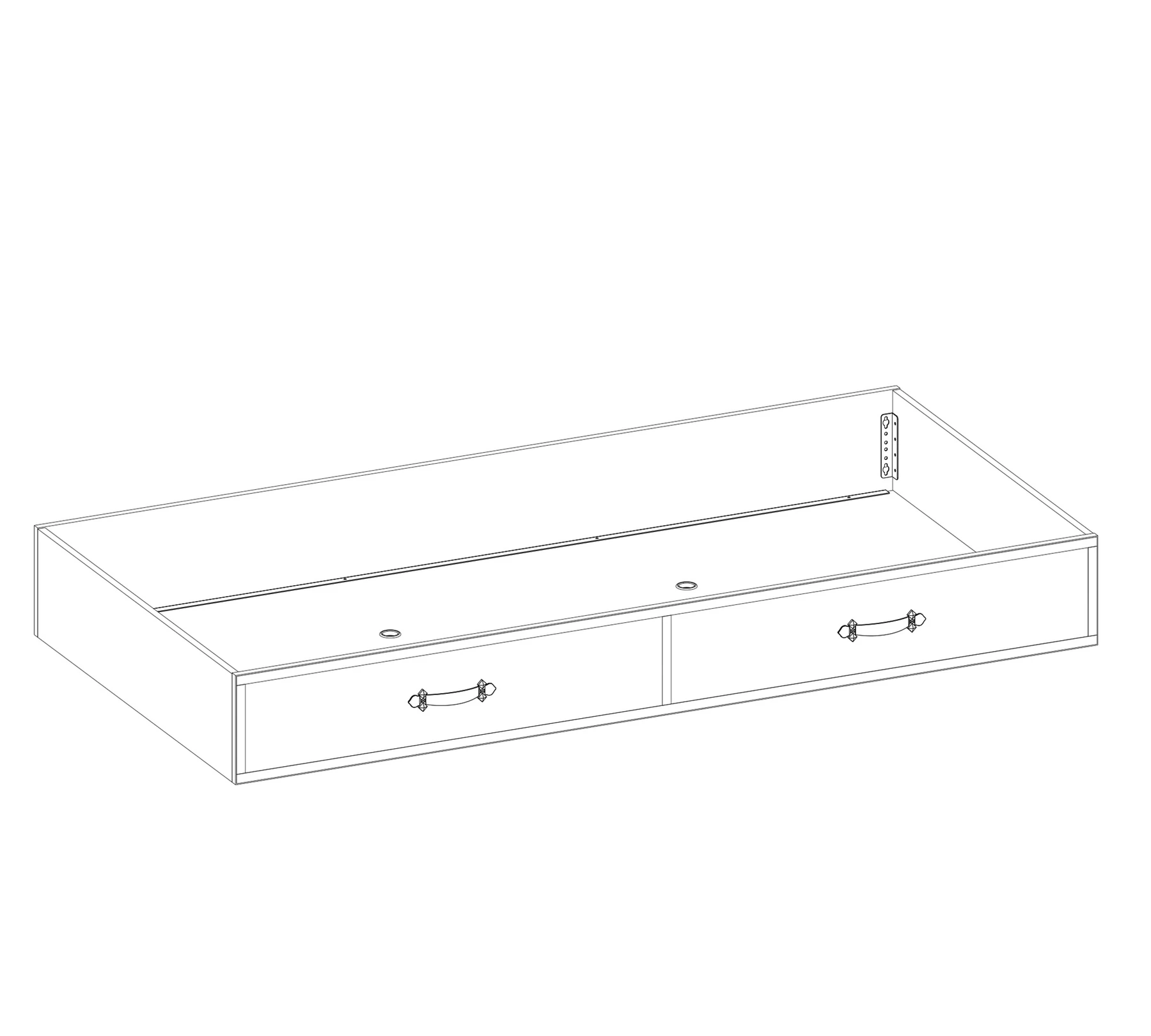 Издърпващо се легло «Pirate» за матрак 90х180см