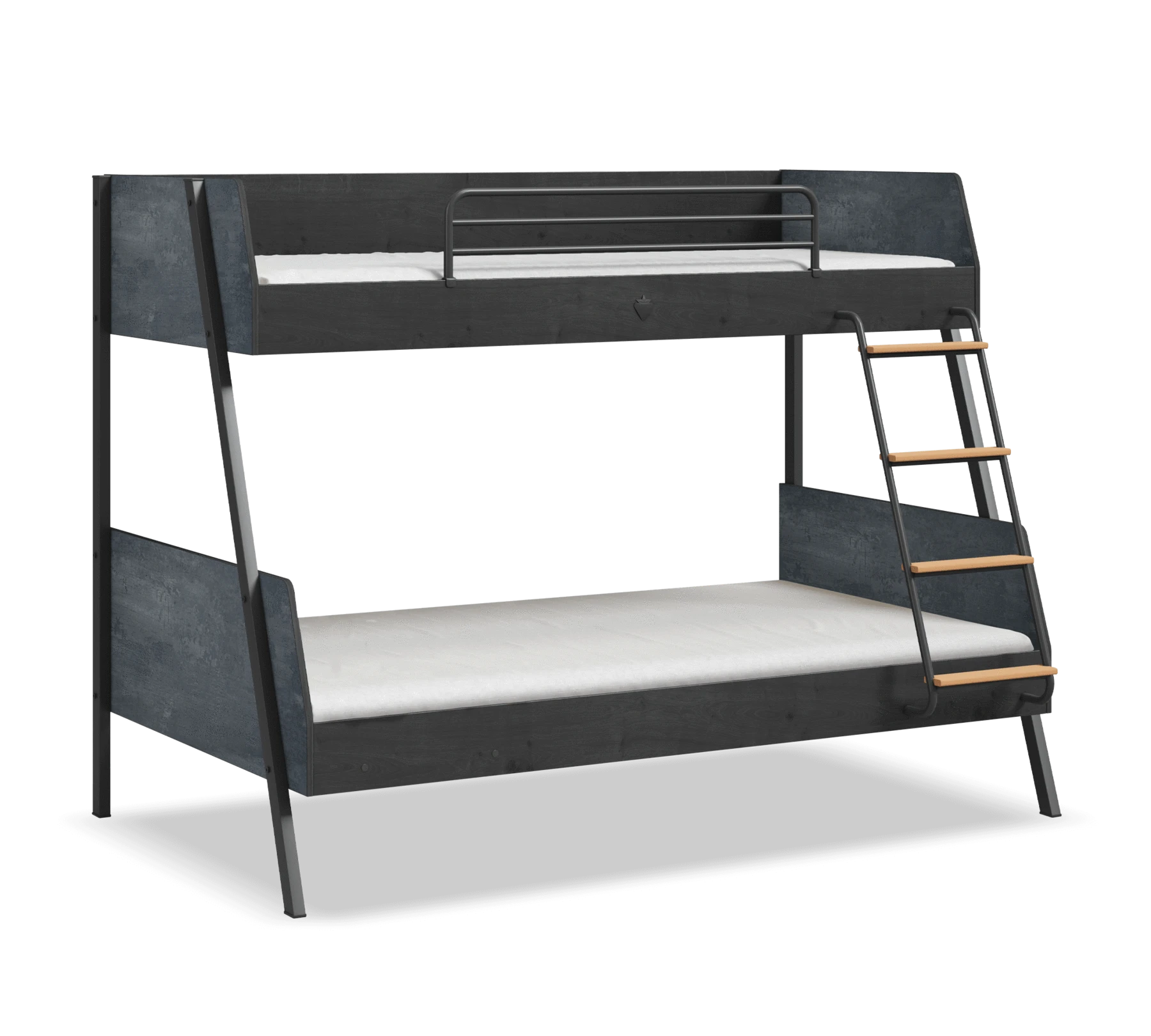 Двуетажно легло Dark Metal